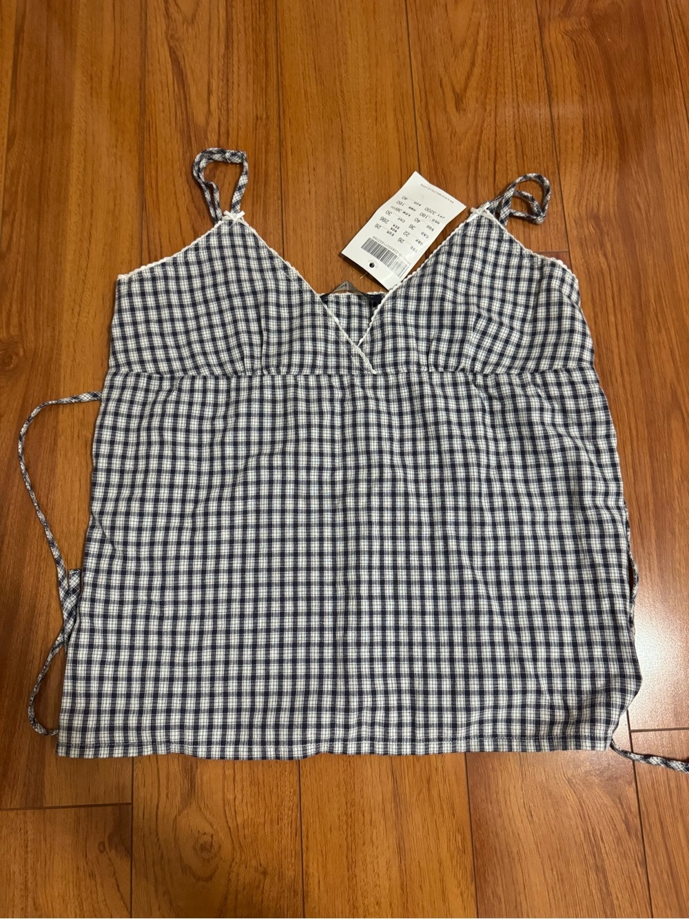 BRANDY babydoll gingham top